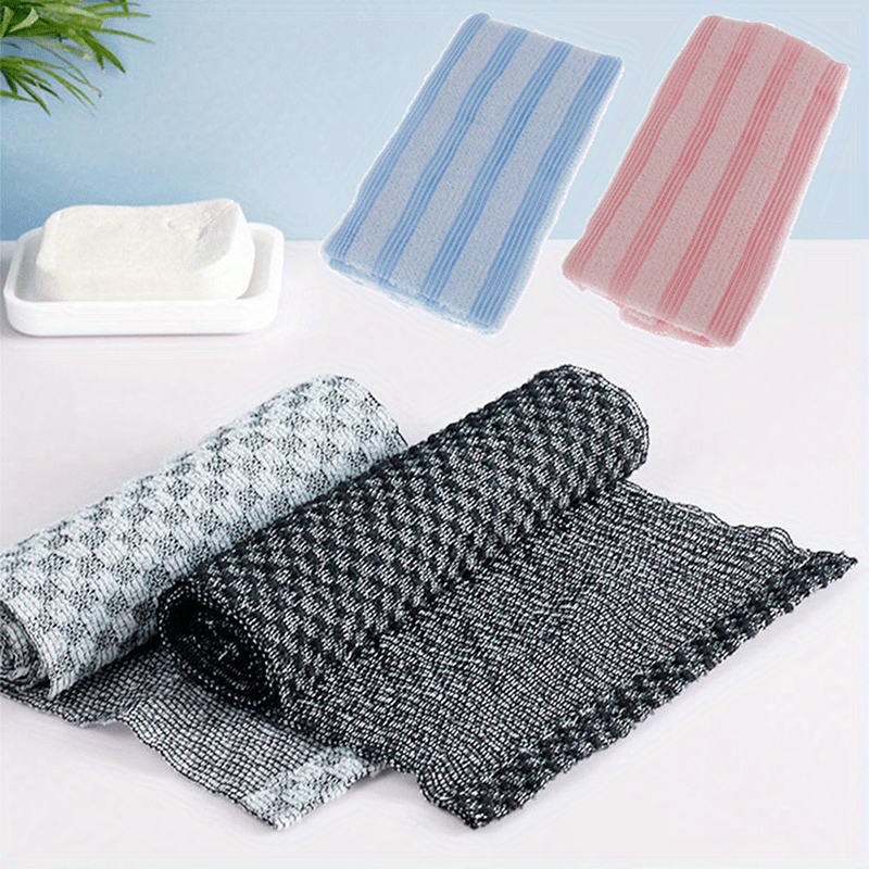 Exfoliating Japanese Style Bath Towel Bath Brush Back Towel Temu