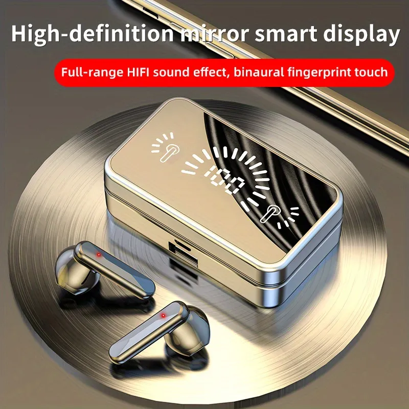 Bluetooth 5.1 ワイヤレスイヤホン防水F9トップモデルHIFI高音質