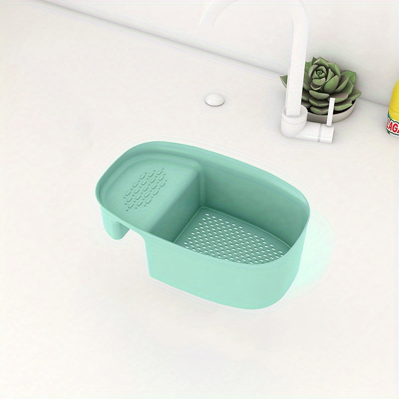 1pc Kitchen Retractable Sink Drain Basket Multifunctional Fruit And  Vegetable Washing Basket Drain Dish Rack Plastic Dish Rack  13.58*7.87*2.56inch