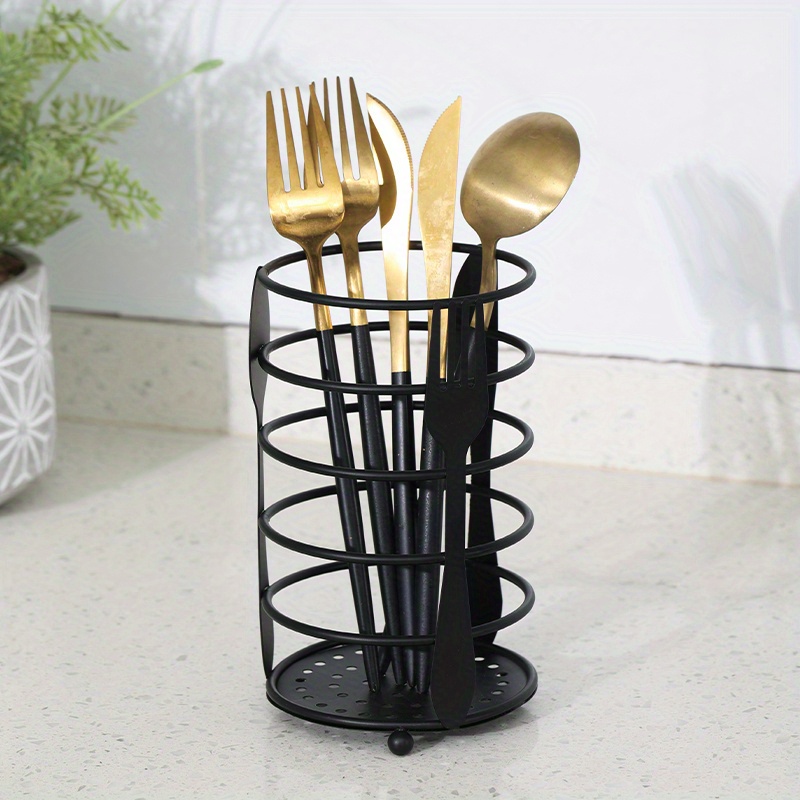 Stylish Golden Kitchen Utensils With Holder Stainless Steel - Temu