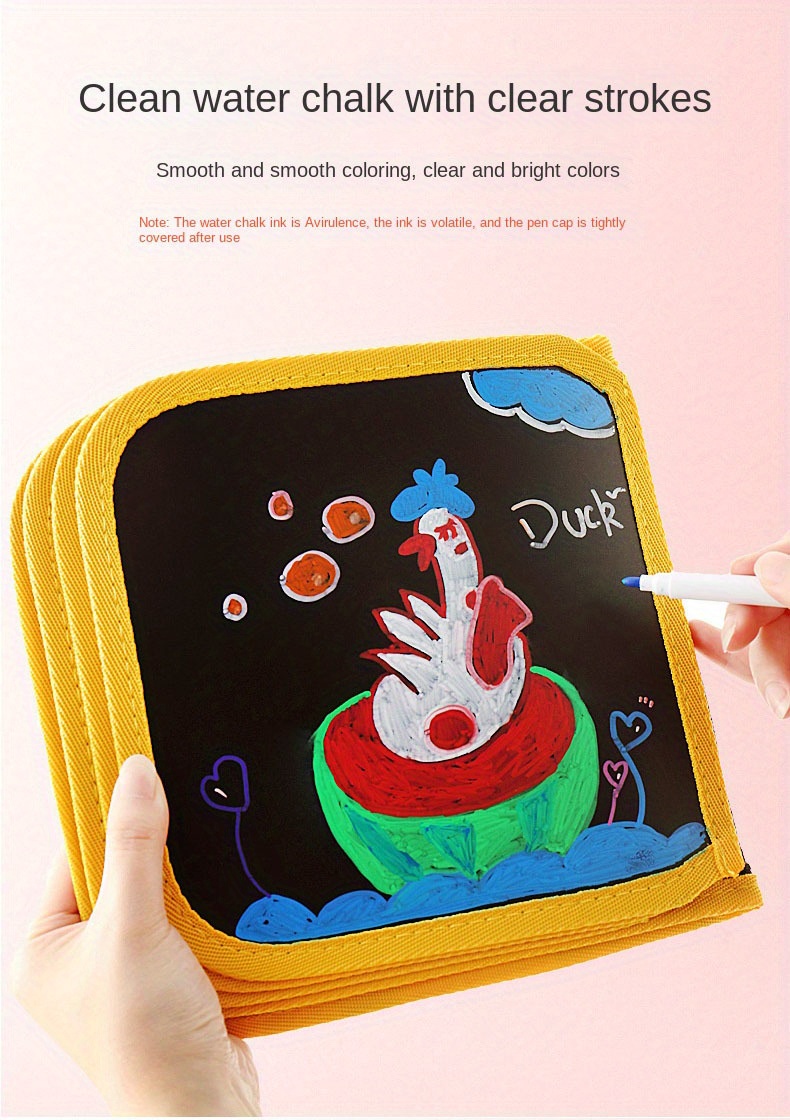 Erasable Painting & Writing Board: 6-page With Painting-pens Montessori  Educational Toy For Kids - Perfect Gift For Children! - Temu