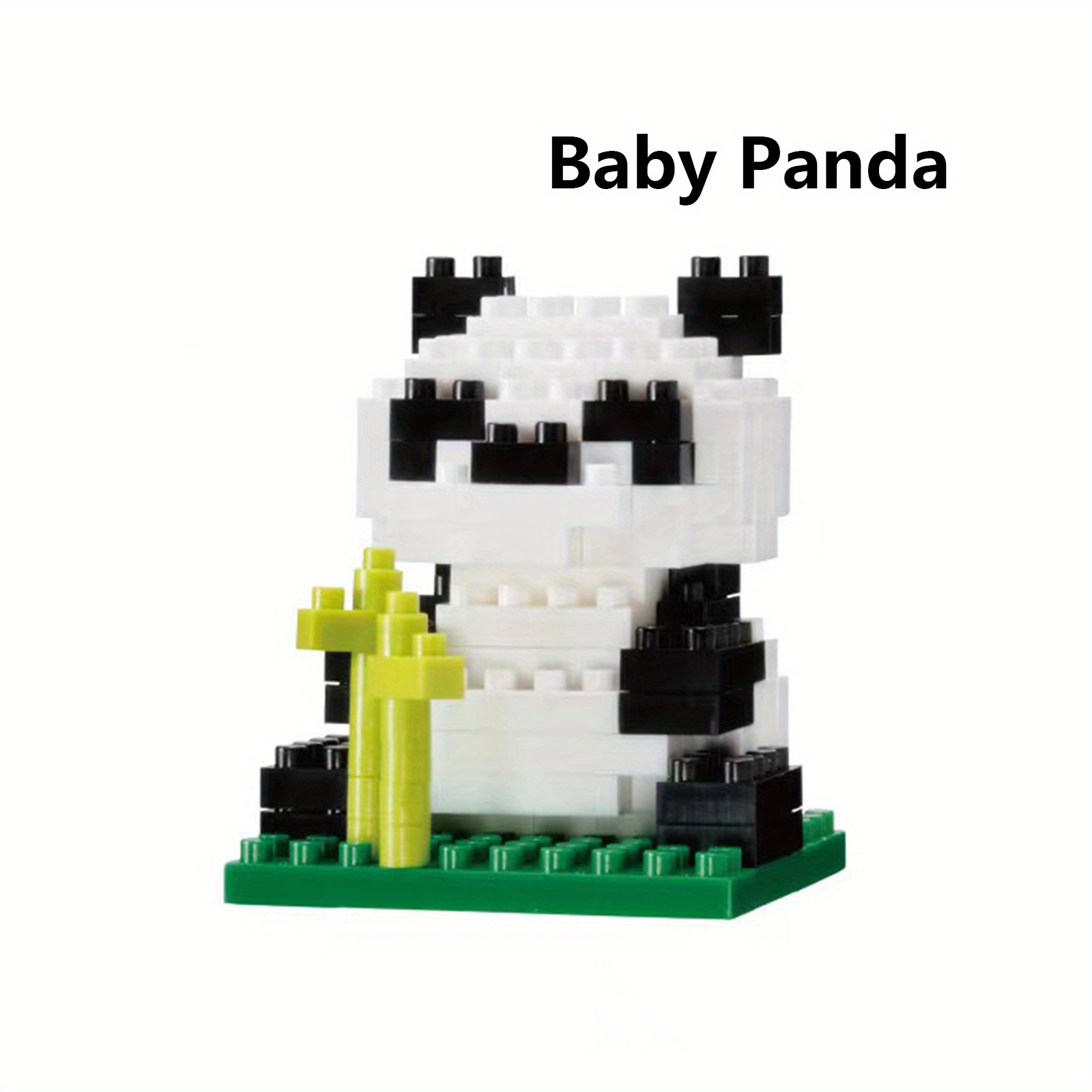 Kreative Panda Mikro Bausteine Tier niedlichen Bambus Panda Stift