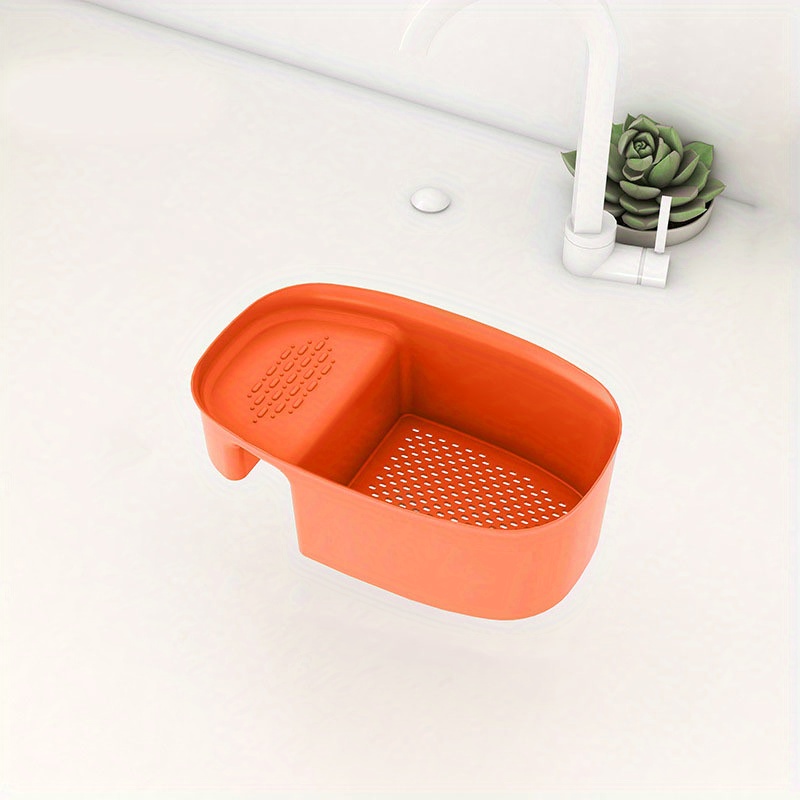 1pc Kitchen Retractable Sink Drain Basket Multifunctional Fruit And  Vegetable Washing Basket Drain Dish Rack Plastic Dish Rack  13.58*7.87*2.56inch