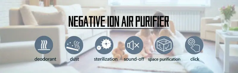 1pc anion purifier mini plug in air purifier with negative ion generator for home bedrooms bathrooms closets and pet rooms improves air quality and reduces allergens details 1