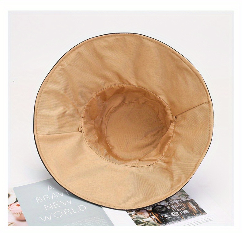 Daisy Embroidery Sun Hat Floppy Wide Brim Ruffles Uv Temu United Kingdom