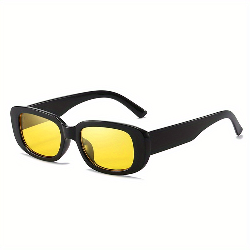 Retro Square Sunglasses for Women Men Small Frame Rectangle