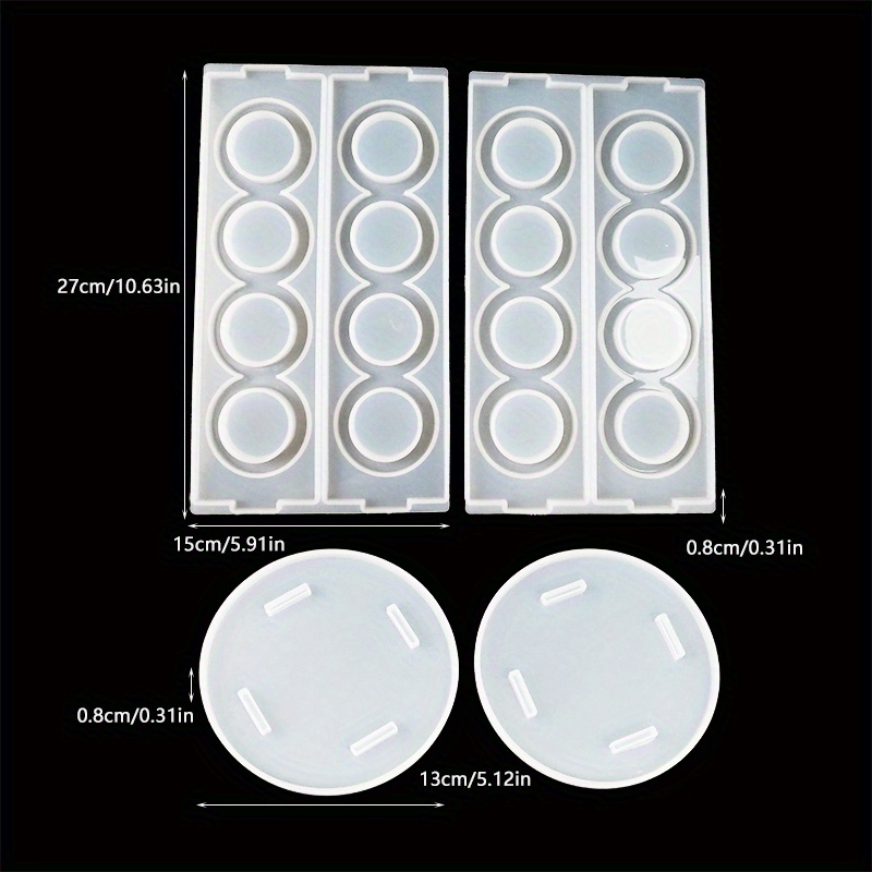 TEMU 1 Set Of Coffee Rack Resin Mold, Ornaments Silicone Mold, Epoxy Resin Mold Casting Mold, Diy Jewelry Rack Pot Plant Rack Storage Rack Essential