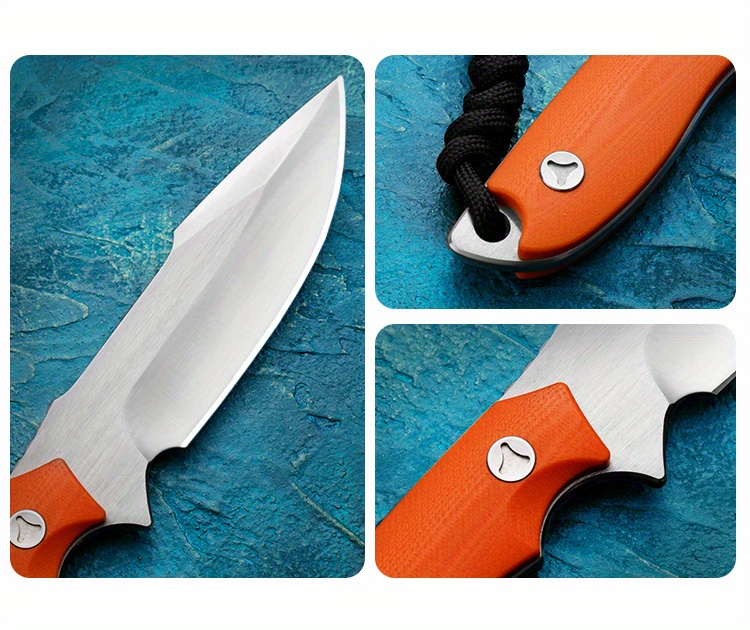 Huangfu Alta Dureza D2 Acero Hoja Fija Senderismo Cuchillo Caza Cuchillo  Rescate Cuchillo Aire Libre Cuchillo Supervivencia Cuchillo Caza Hombre  Regalo G10 Mango - Deporte Aire Libre - Temu