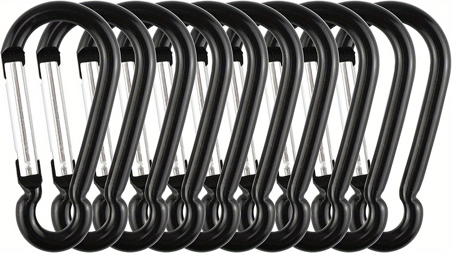 10 20 30pcs Durable Aluminum Carabiner For Outdoor Adventures 1 7 Inch Spring  Snap Hook Keyring Buckle - Sports & Outdoors - Temu