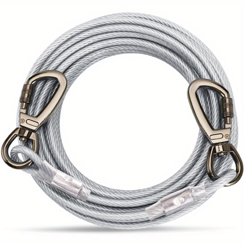 Heavy Duty Tie Out Cable for 10-50FT Dog Leashes