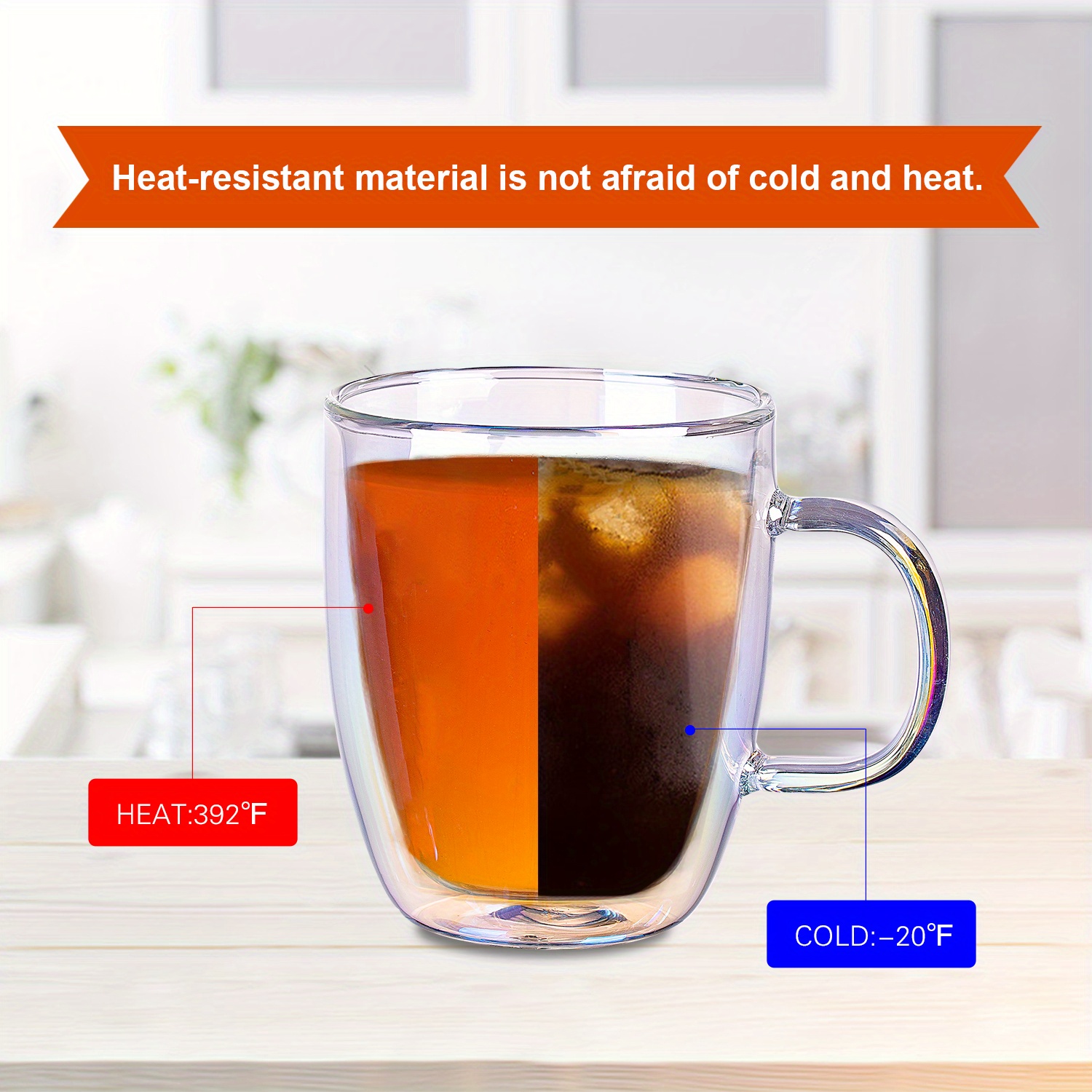 Double Walled Insulated Iridescent Glass Coffee Mug With Temu