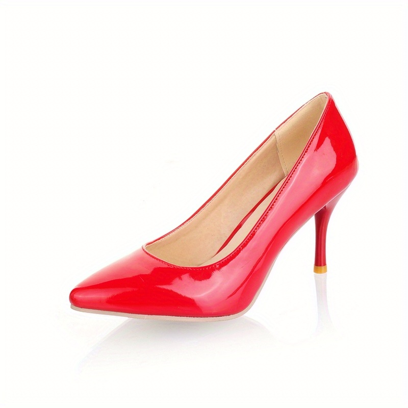 womens pointed toe high heels black soft sole slip on pumps office ol style stiletto heels
