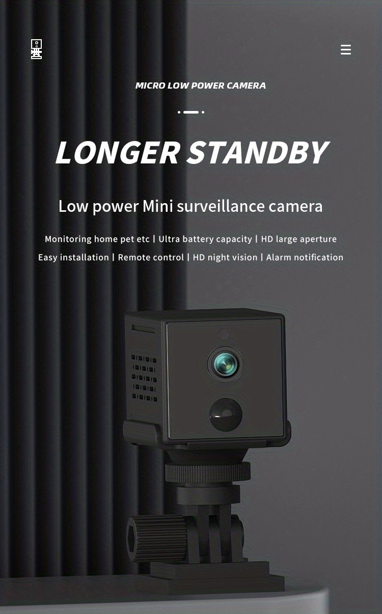 Wireless Wifi Security Camera, Wireless Indoor-outdoor Cam Camera 1080p For Home Pet Dog Baby Office, photo pic