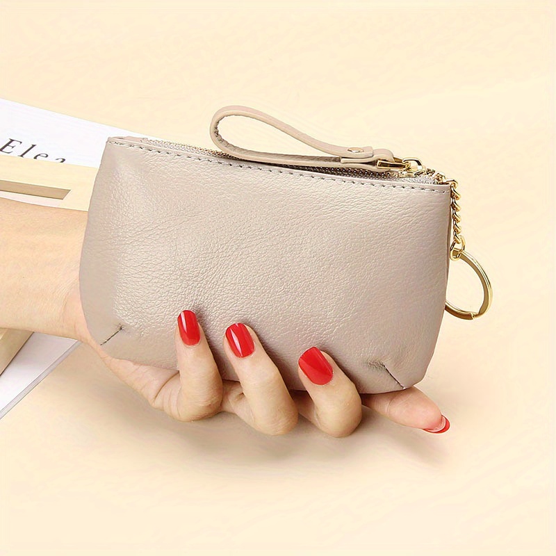 Mini Minimalist Storage Pouch Lightweight Slim Coin Purse Solid