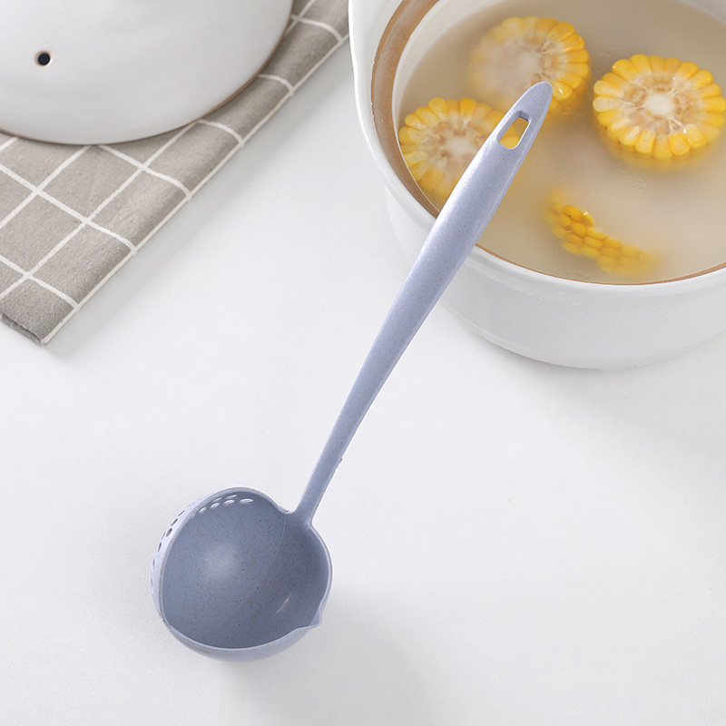 Soup Spoon Colander Soup Strainer Cooking Colander Wheat Straw Multipurpose  Kitchen Scoop Strainer Skimmer Cooking Tools - AliExpress