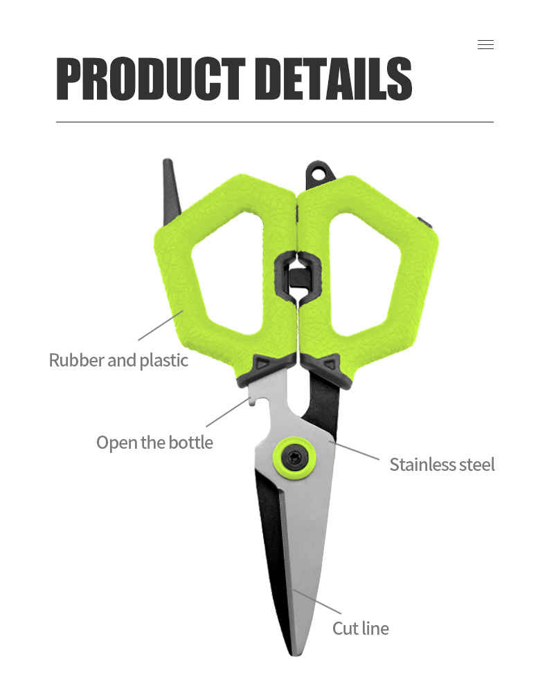 Durable Stainless Steel Fishing Scissors Non slip Handle - Temu Canada