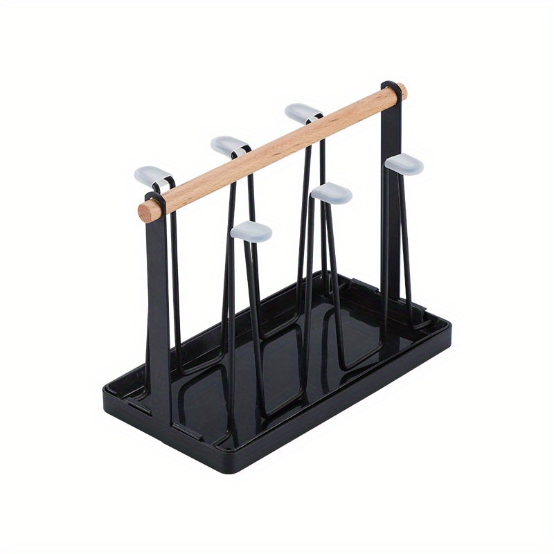 Wrought Iron Cup Drying Rack Stand Non-Slip Metal 6 Hook Cup Dryer Storage  Rack Glass Cup Holder Household Cups Organizer - AliExpress