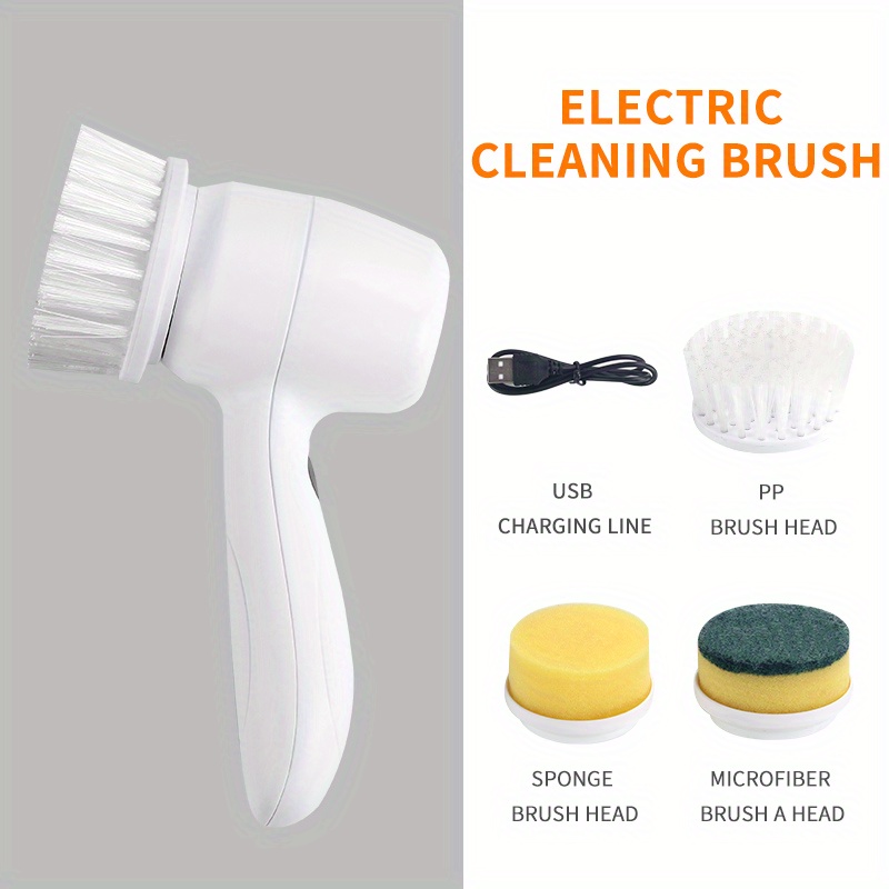 3-in-1 Electric Brush Cleaner Bathroom Wash Brush Cleanng Brush Electric  Brush Cleaner for Kitchen Multifunctional Cleaning Tool