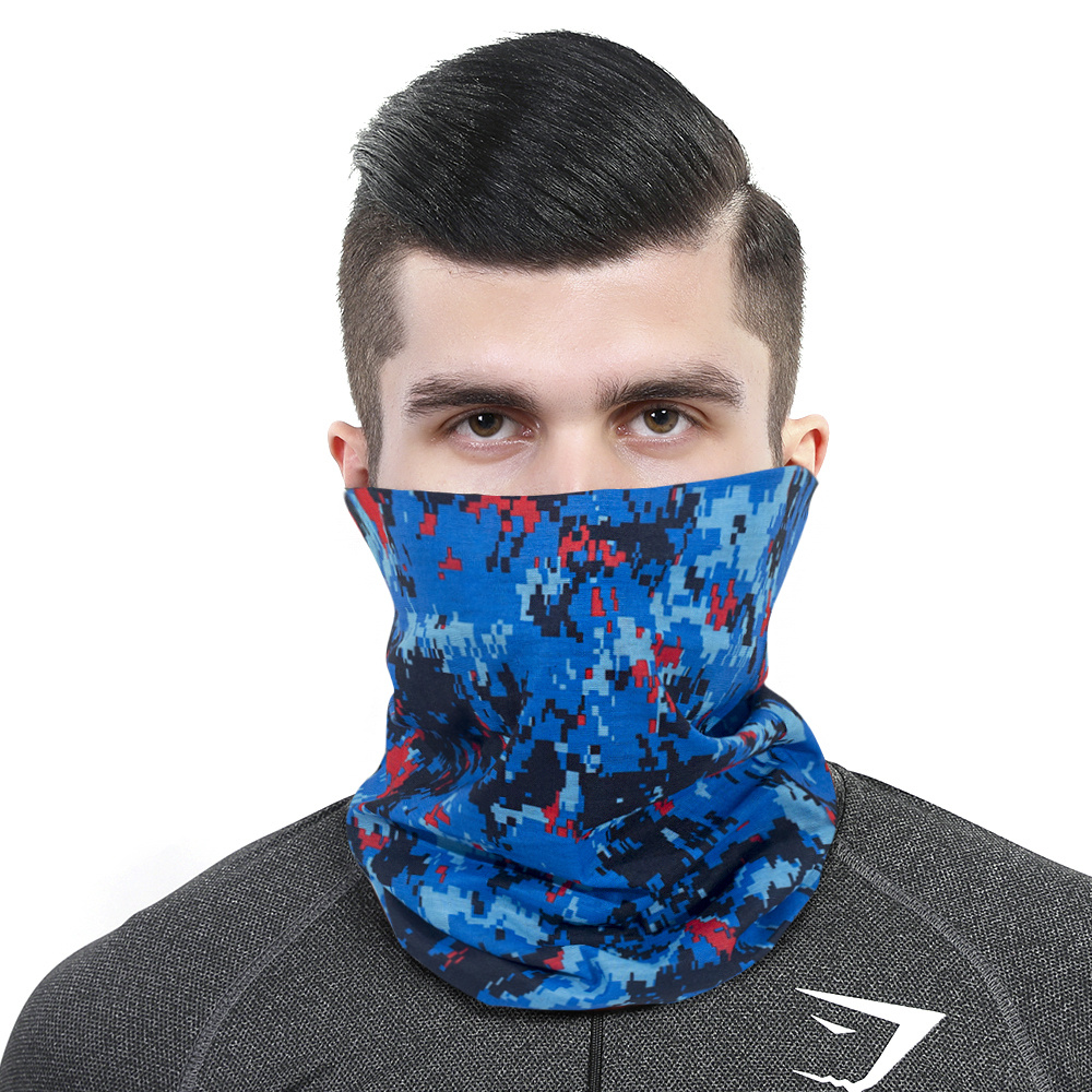 Cycling Sunscreen Face Mask Polyester Scarf For Fishing Hiking Camping,  Protective Face Neck Gaiter