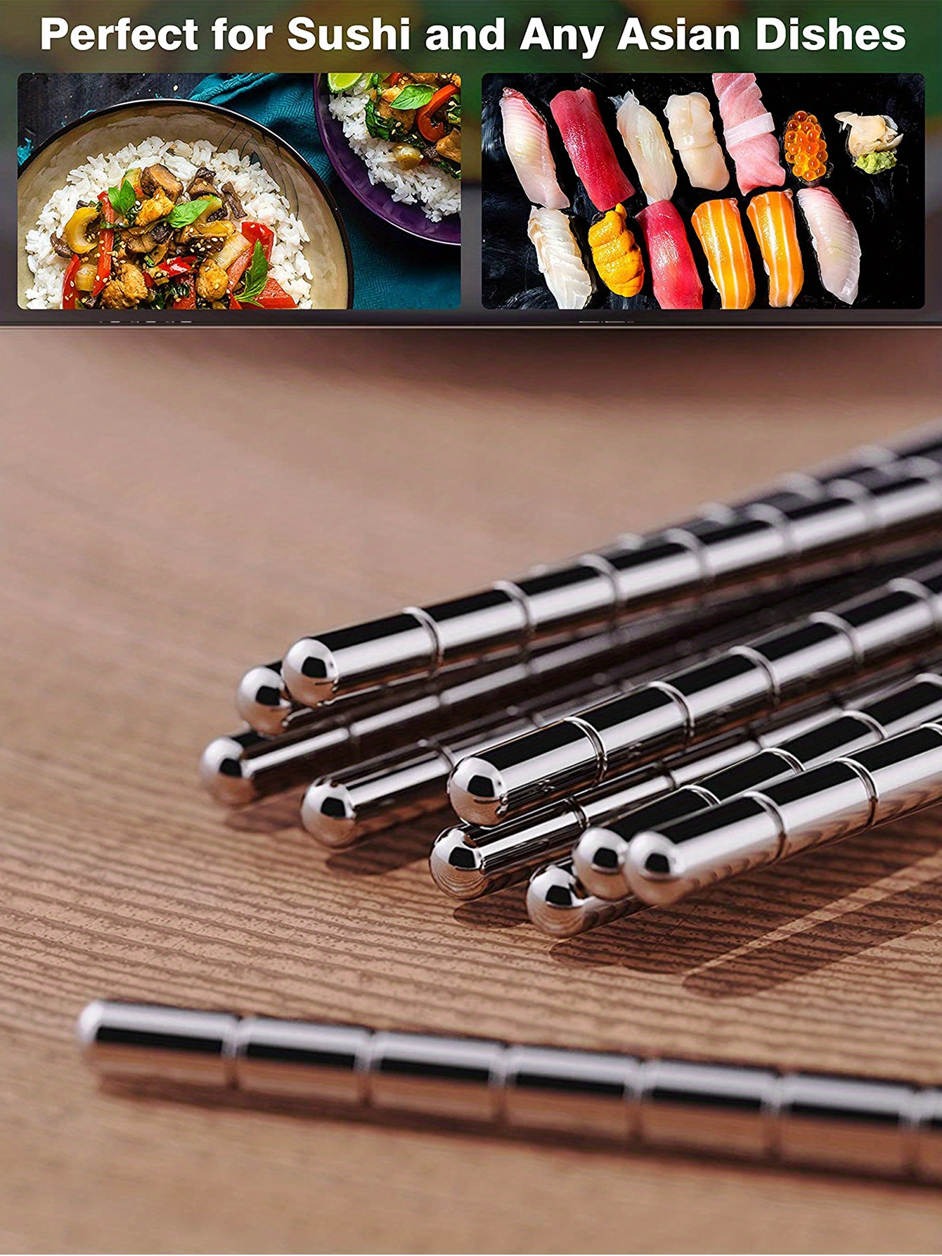 Premium Reusable Metal Stainless Steel Chopsticks Dishwasher Temu