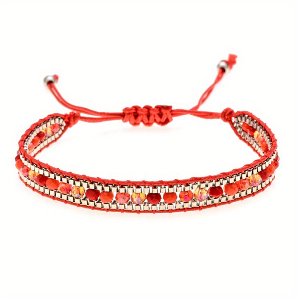 Bohemian Wrap Bracelet Glass Seed Beads Hand Woven - Temu