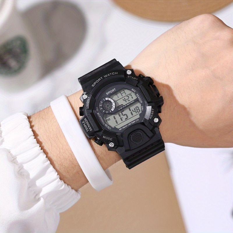 Reloj Hombres Estudiantes Escuela Secundaria Y Secundaria Niñas Deportes  Reloj Despertador Vibración Impermeable Reloj Electrónico Reloj De Escuela  Primaria Y Secundaria Masculino - Temu Spain