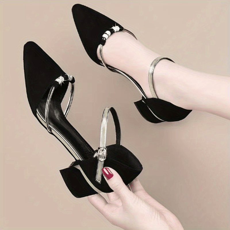 Sepatu hot sale block heels