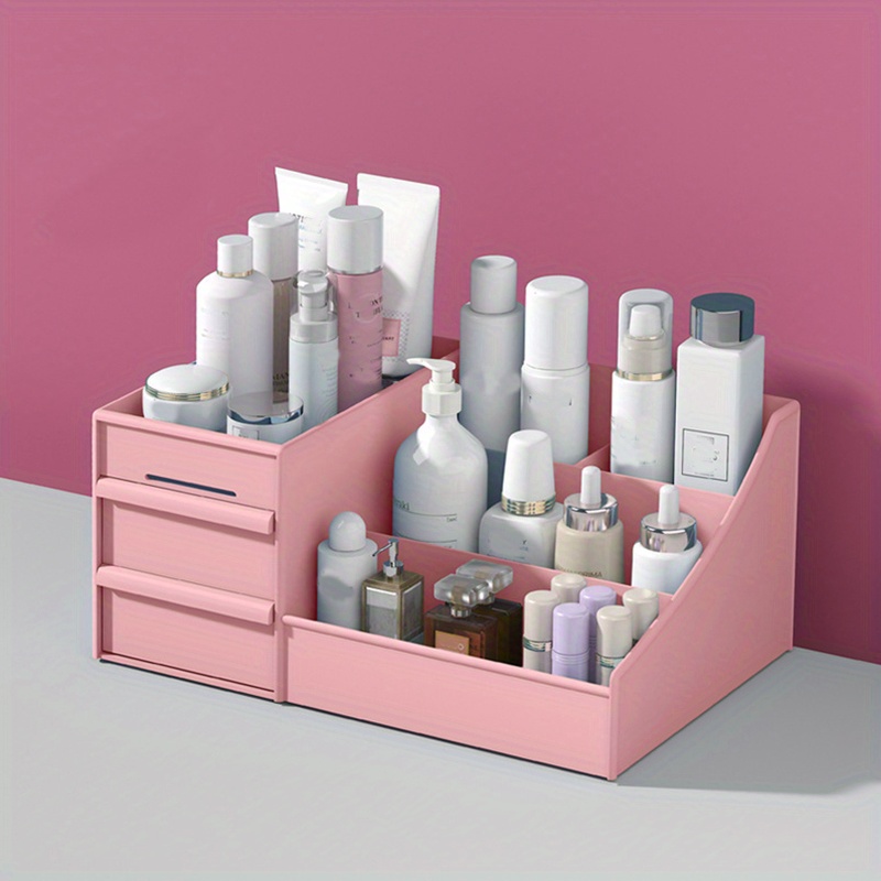 Caja Organizadora Maquillaje Con Gavetas De Multifuncional Rosa