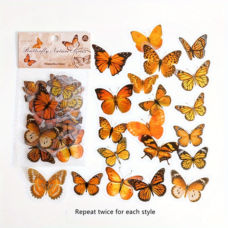 Variety Butterfly Series Handbook Stickers Niedliche - Temu Austria