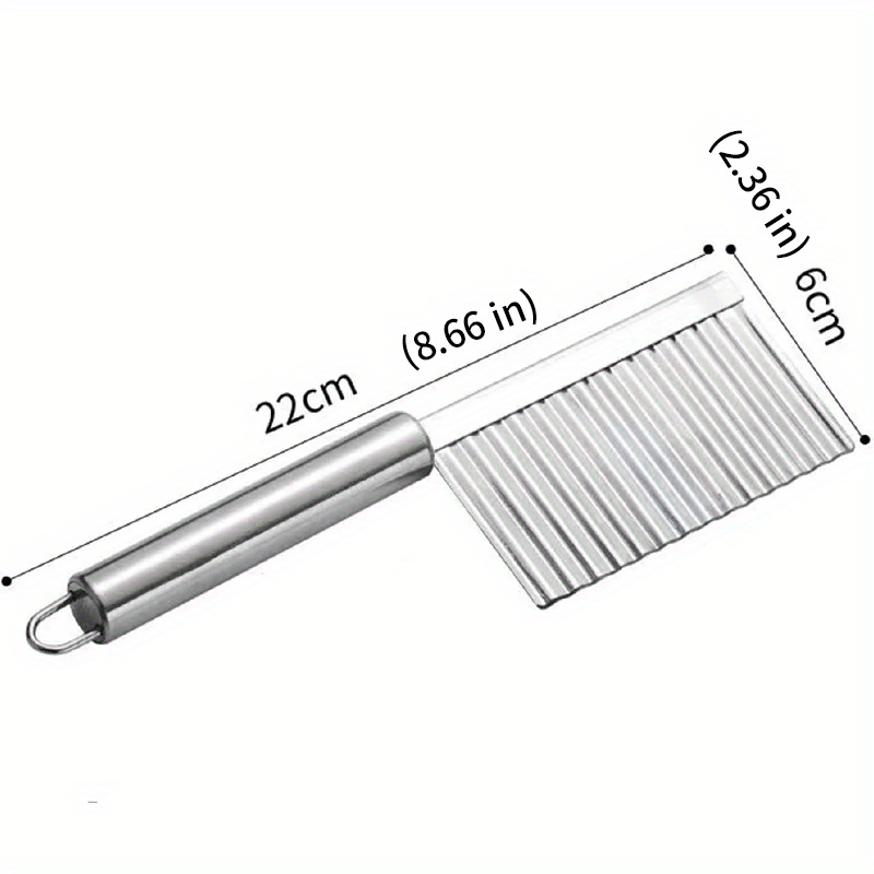 Crinkle Cutter Knife Potatoes Crinkle Fry Cut Vegetable Temu