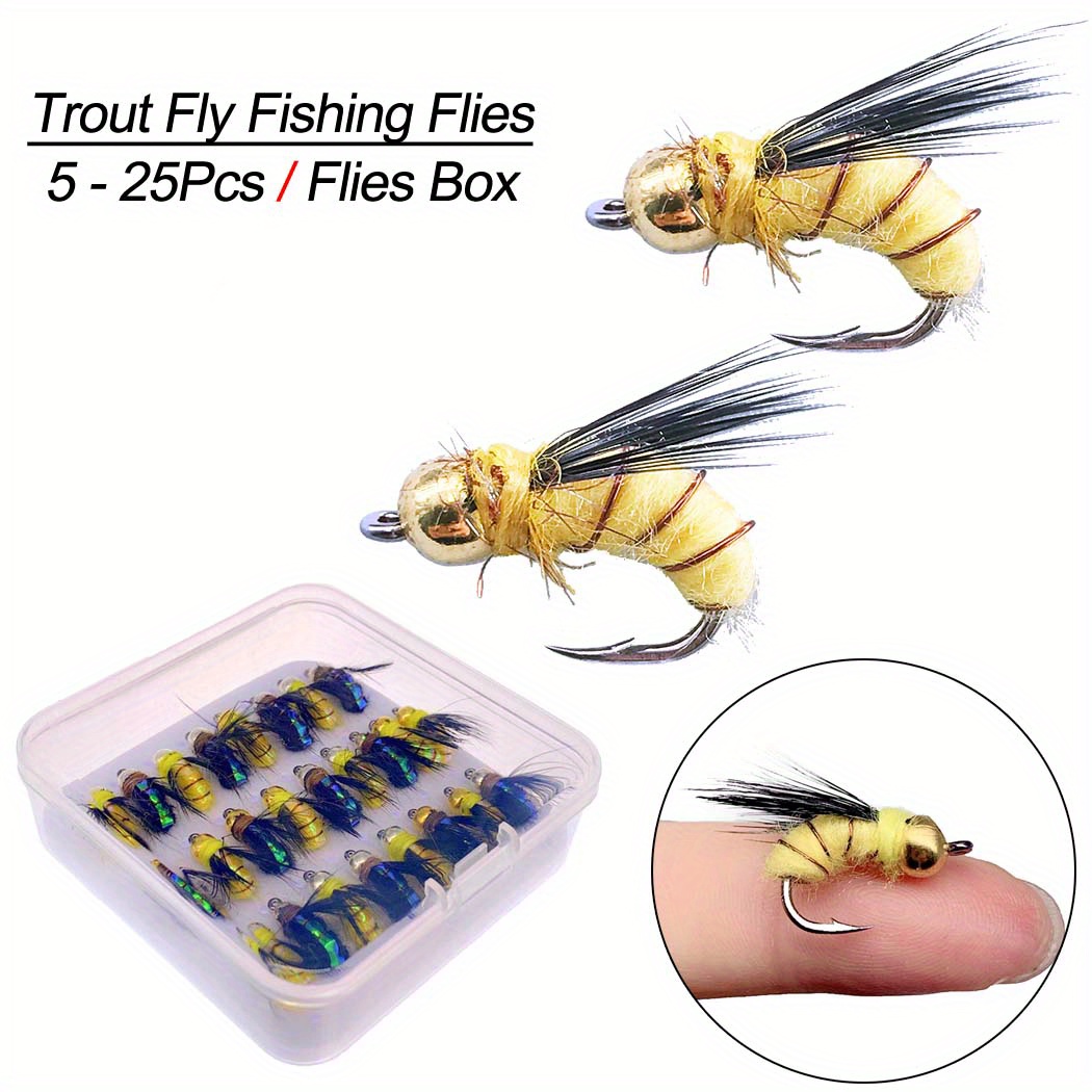 Premium Wooly Worm Fly Fishing Lures Hard Hook Bass Trout - Temu Canada