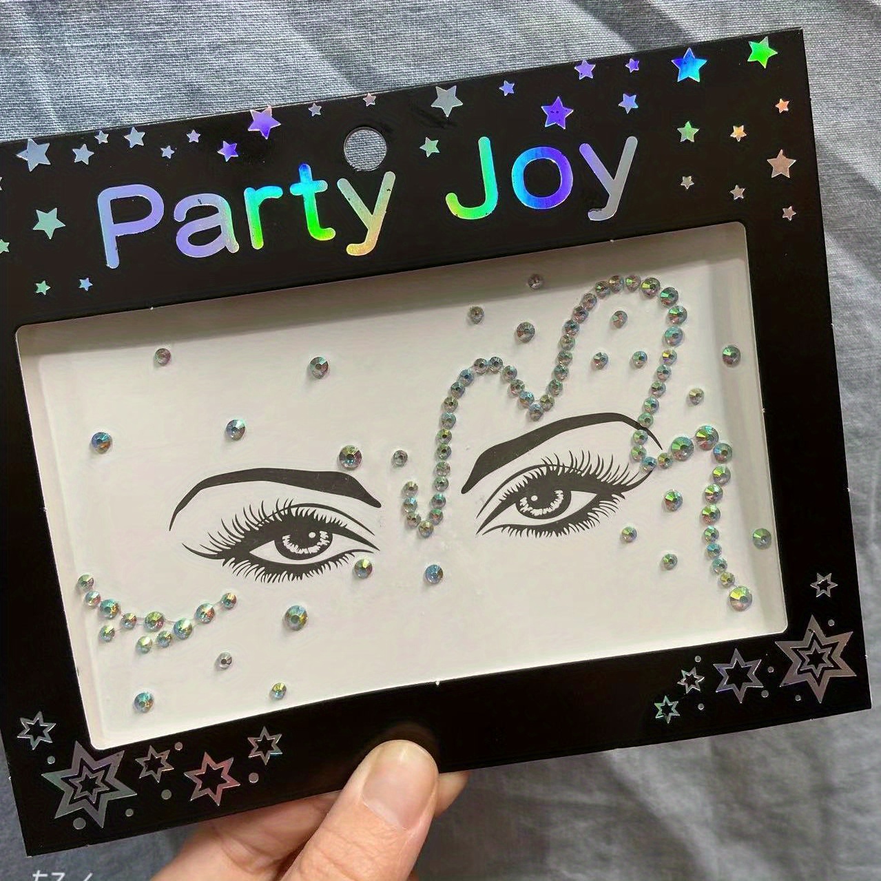 Glue Free Tear Eye Stickers Resin Rhinestone Forehead And - Temu