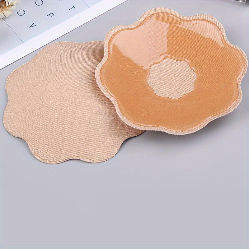 1pair Anti-convex Point Invisible Adhesive Nipple Covers, Anti-light, Silicone  Chest Stickers