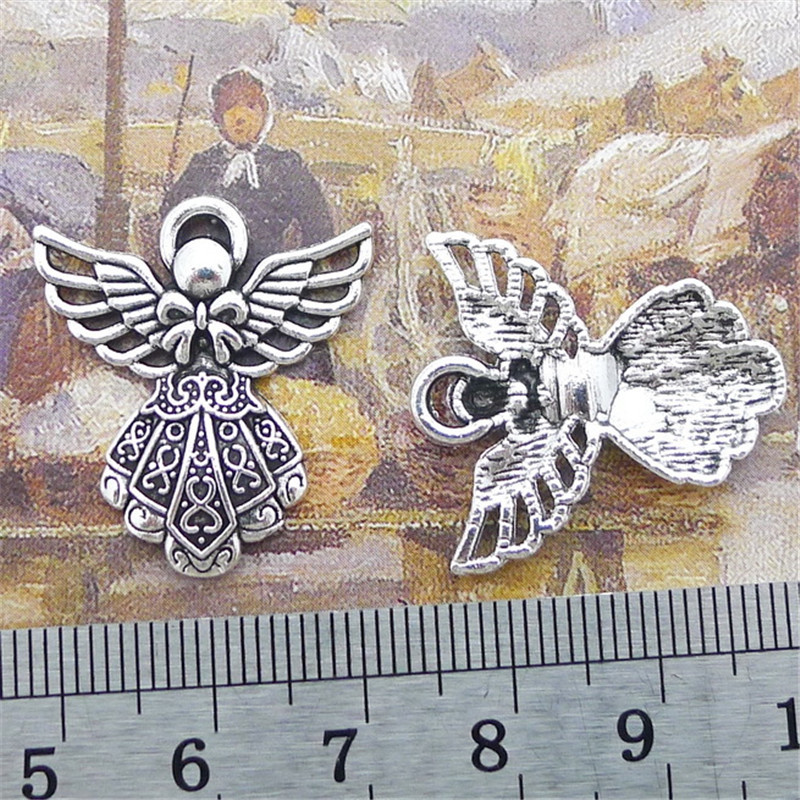 Fairy Charms Guardian Angel Charms Antique Silver Tone - Temu Cyprus