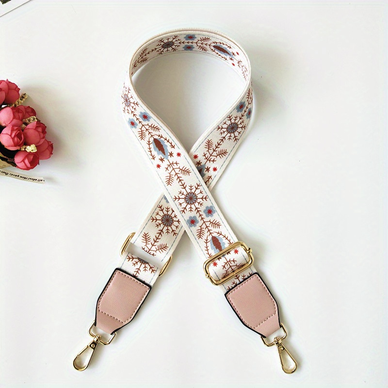 Pink Floral Replacement Bag Strap