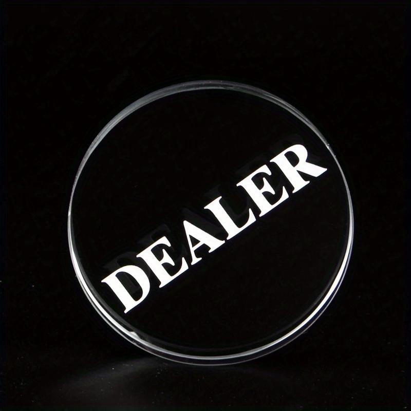 Image of 1 Transparent Glass Dealer Size 58*10mm/2.28*0.39in Dealer Ratio Game Accessories For Board Games