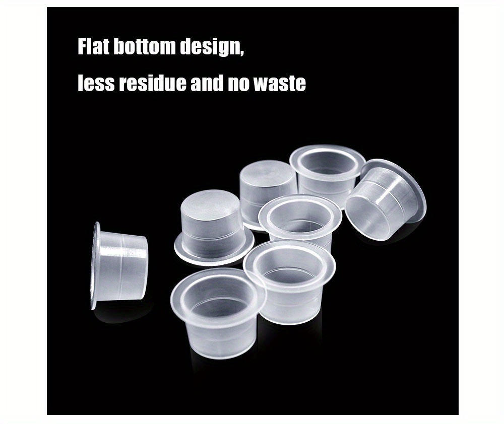 100pcs 9/12/15mm Tattoo Ink Cups Caps Supply Professional Permanent Tattoo Accessory for Tattoo Machine