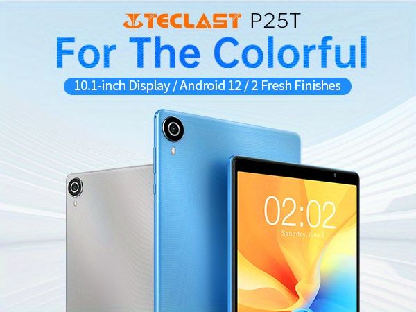 10.1 Inch Kids Education Tablet PC Teclast P25T 4GB RAM 64GB ROM 1TB Expand Android 12 OS Dual Camera 5000mAh Battery Blue Grey Color details 1