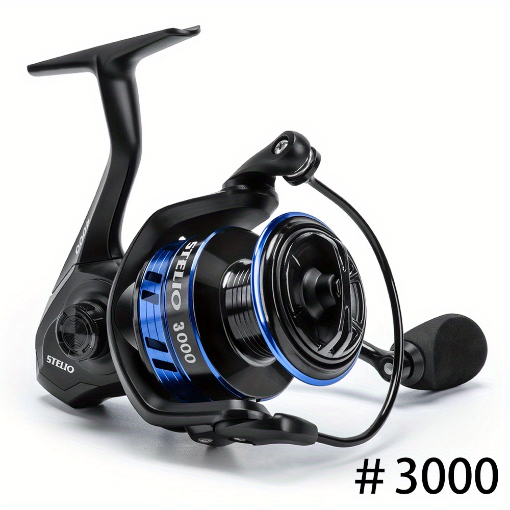 Spinning Fishing Reel 500-7000, Fresh And Saltwater Fishing Reel, 7+1  Stainless Steel Ball Bearings, Up To 22 Lbs Carbon Fiber Drag, Oversized  Stainle