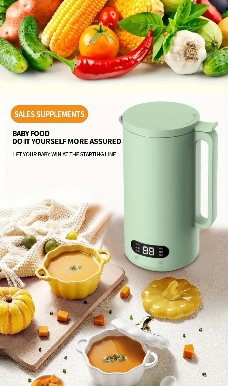juicer blender soybean milk machine fully automatic household portable open cover safety switch touch control fruit juicer details 9