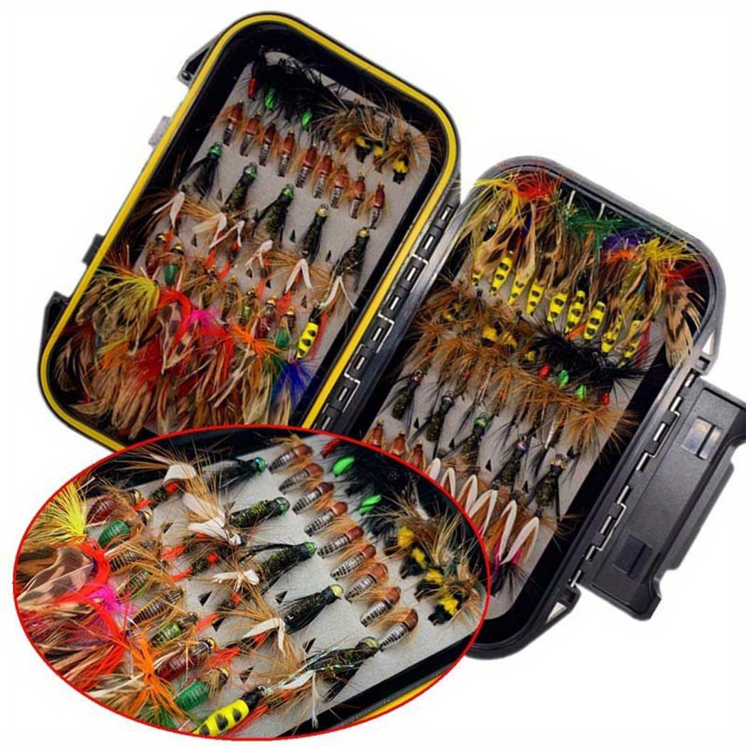 Fyydes Fly Fishing Kit, Boxed Fishing Kit Hand Woven Durable For Outdoor