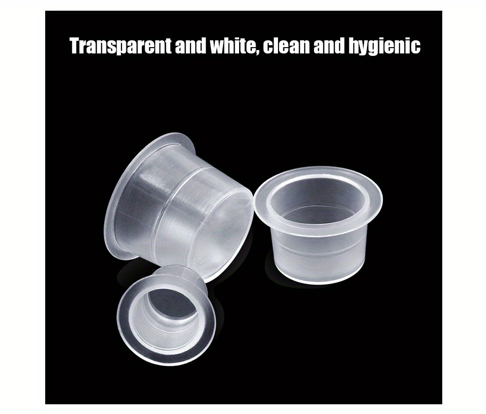 100pcs 9/12/15mm Tattoo Ink Cups Caps Supply Professional Permanent Tattoo Accessory for Tattoo Machine