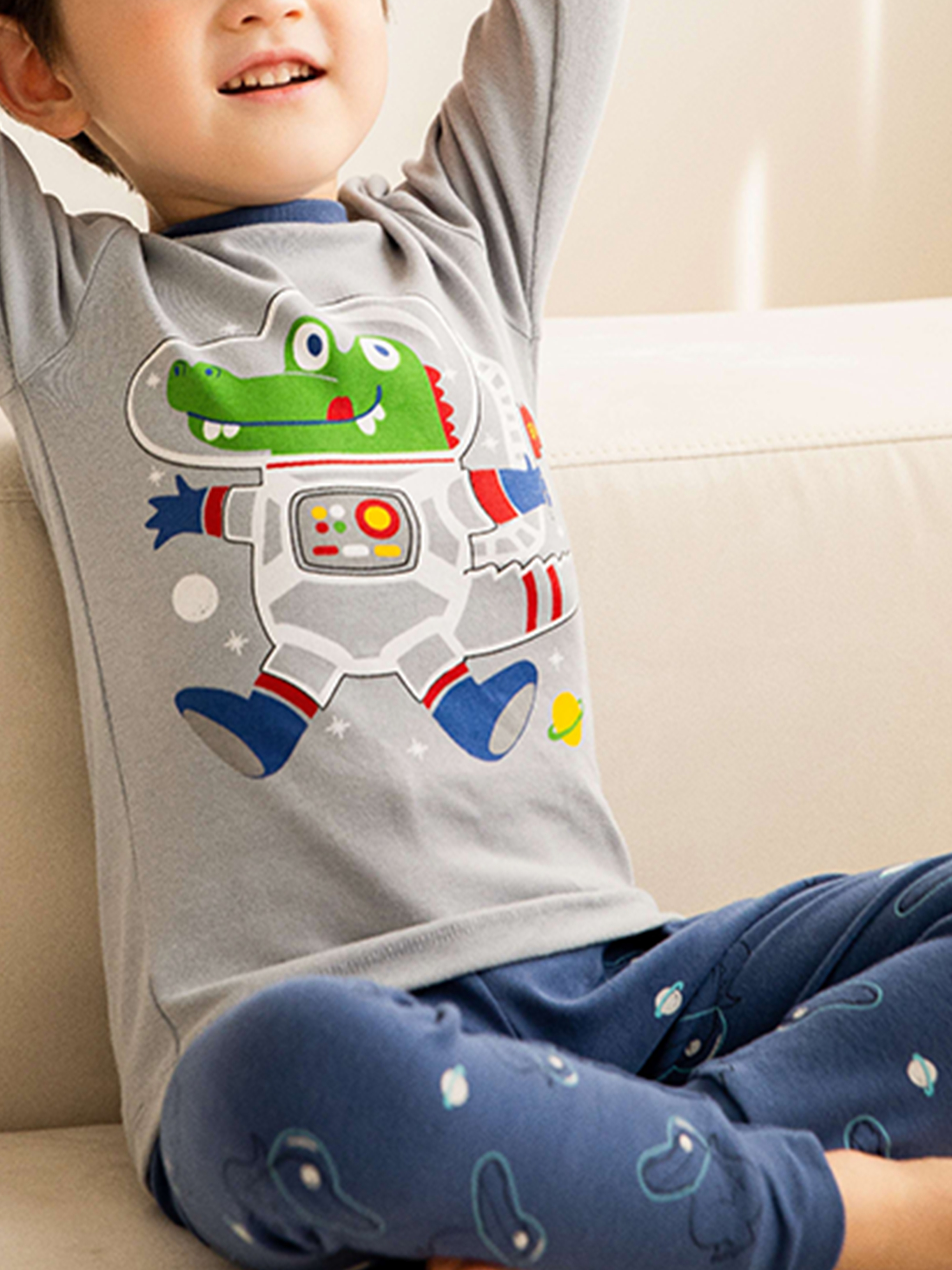 Boys Superhero Pajamas Set – 2-Piece Cotton Long Sleeve Top & Pants | Snug Fit Toddler Sleepwear For Ages 2-7T