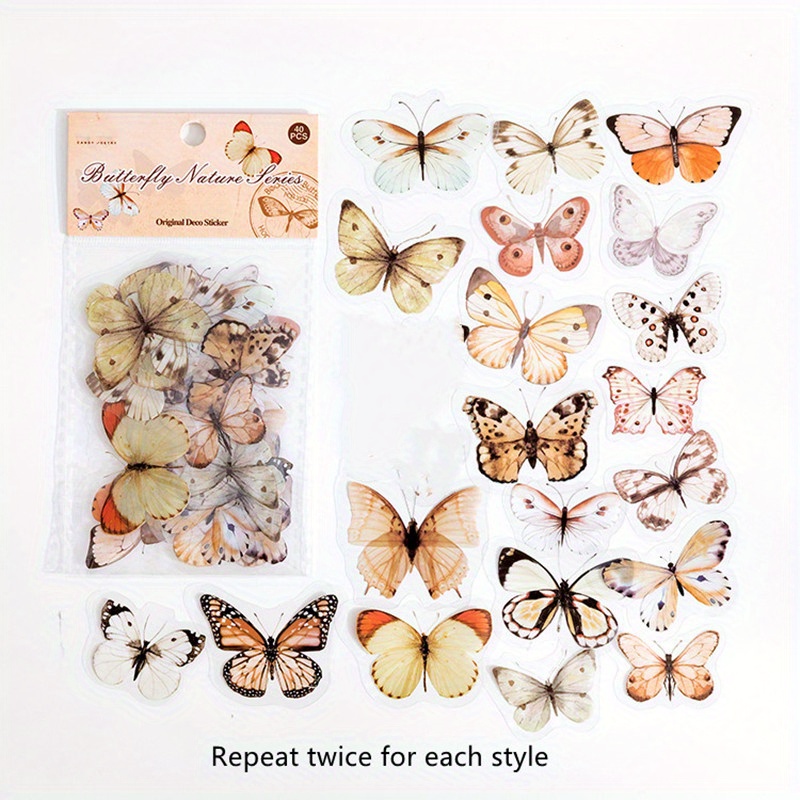 Variety Butterfly Series Handbook Stickers Niedliche - Temu Austria