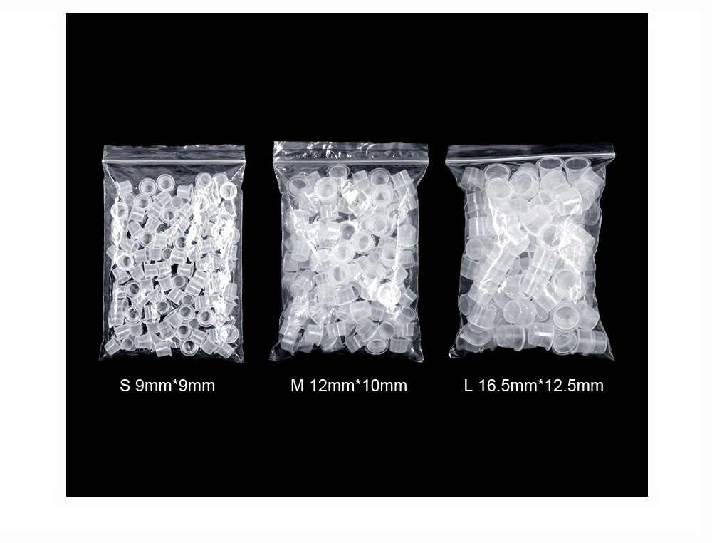 100pcs 9/12/15mm Tattoo Ink Cups Caps Supply Professional Permanent Tattoo Accessory for Tattoo Machine