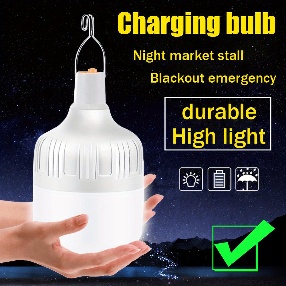 Led Emergency Lights, Usb Rechargeable Camping Lights, Outdoor Lighting,  Portable Tent Lanterns, Atmosphere Camping Bulbs - Temu