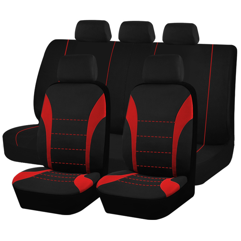 Car seat covers in red. Universal protective covers for 5 car seats