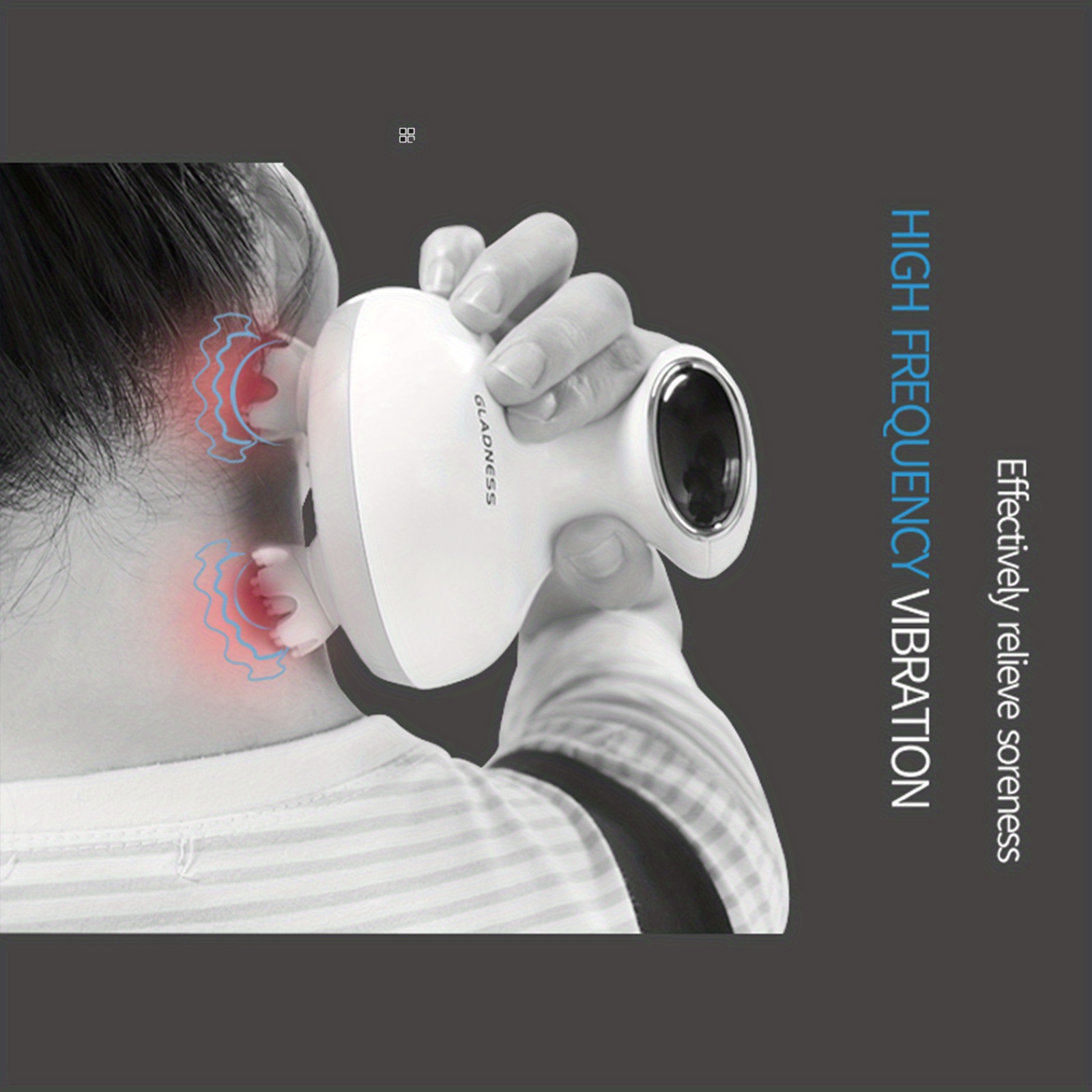 Electric Scalp Massager, Cordless Electric Head Massager With Led Heads