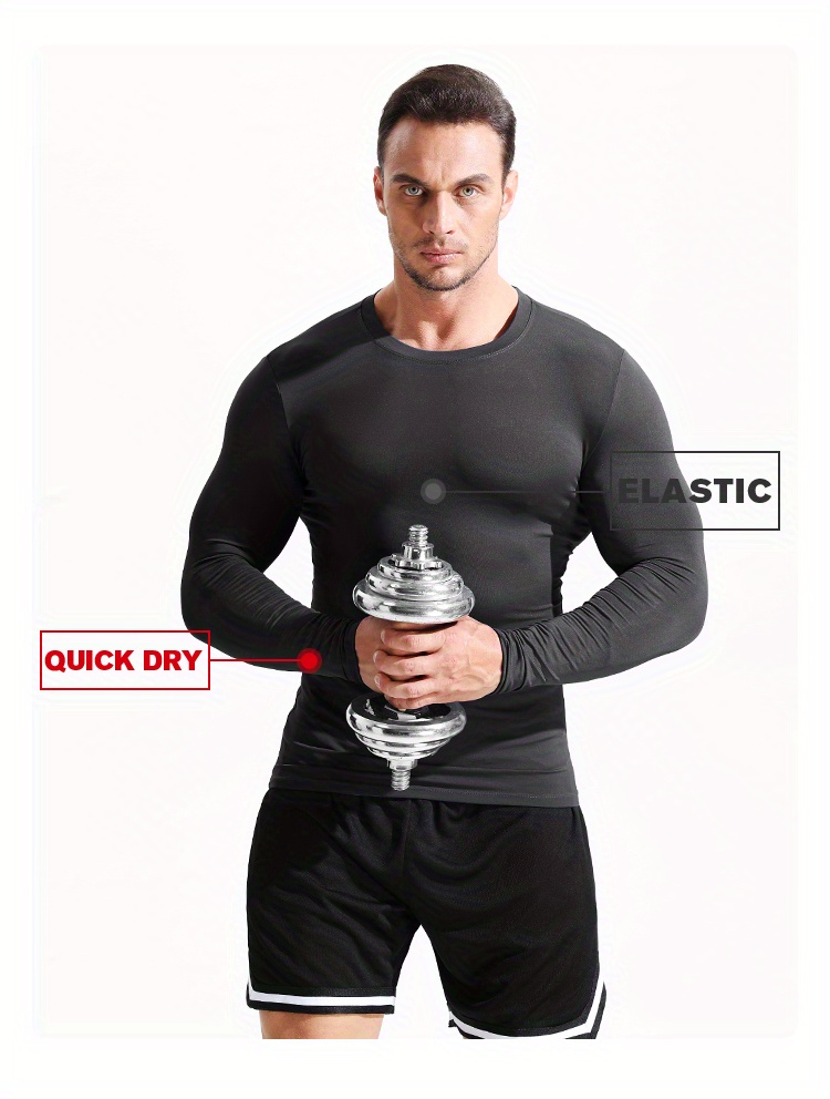 APEY T Shirts For Men Compression Shirts Quick Drying Activewear