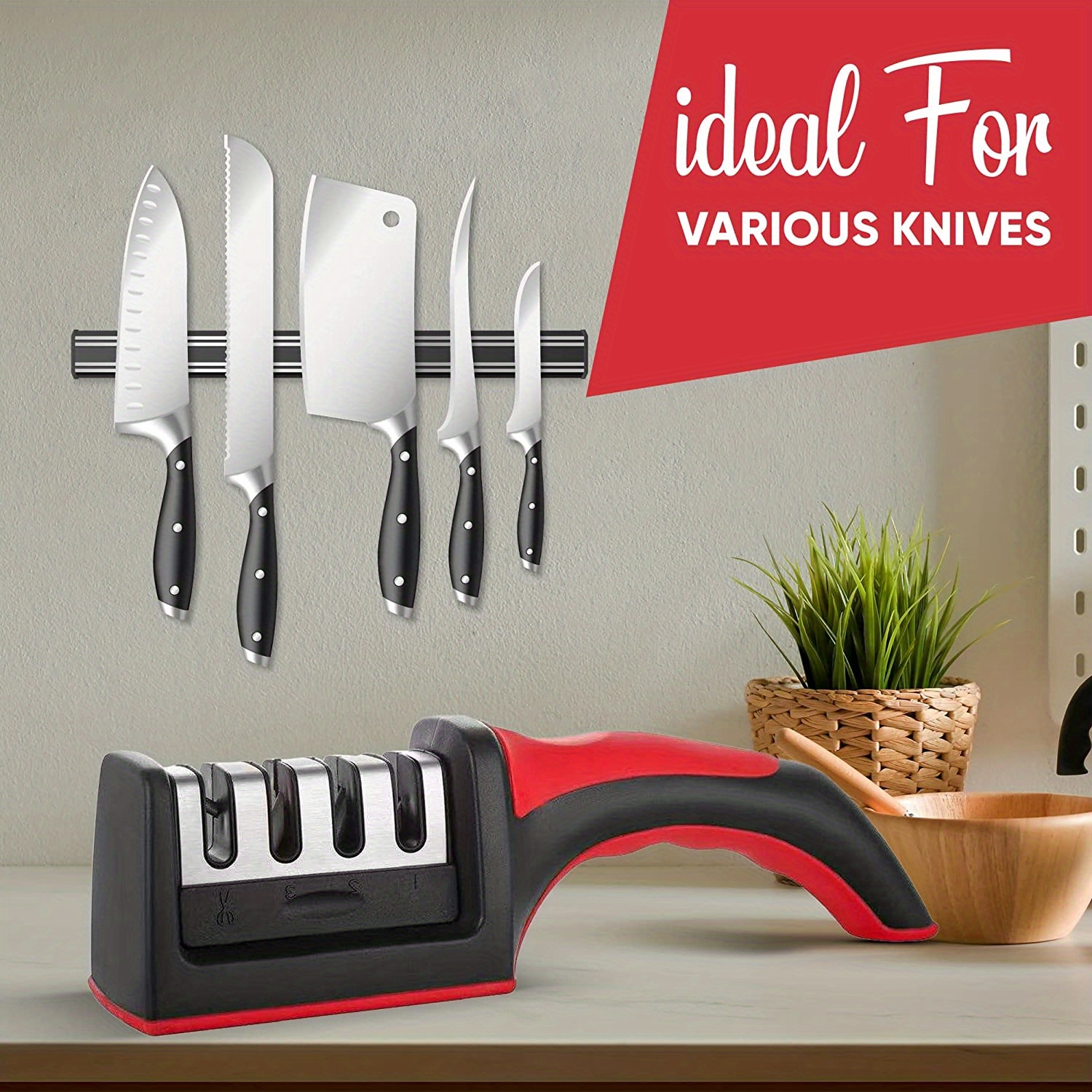 Manual Kitchen Knife Sharpener - Kolandy Tech Mall
